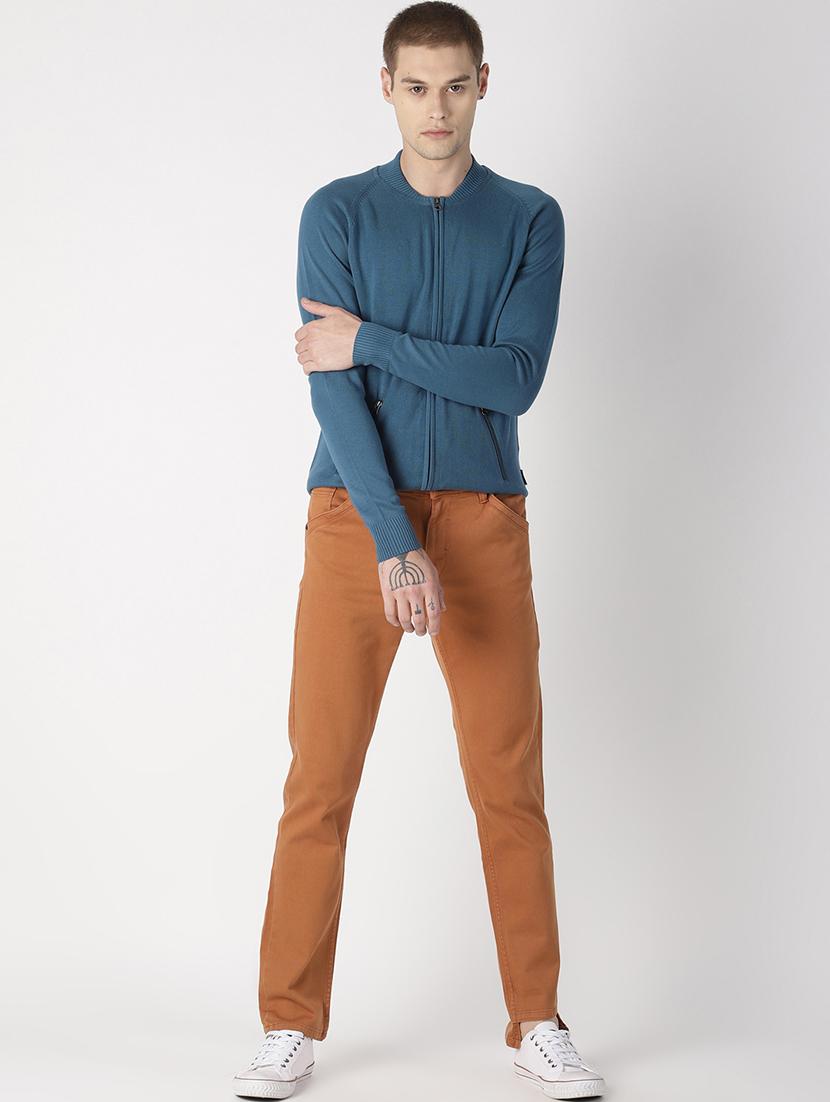 brown solid chinos - 16862379 - Zoom Image - 4