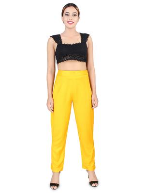 high rise solid trouser - 16864607 - Standard Image - 4