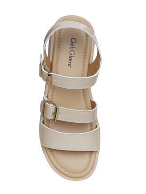 beige back strap sandals - 16864647 - Standard Image - 4