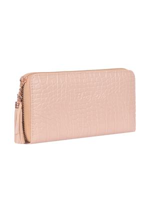 pink leatherette clutch - 16864730 - Standard Image - 4