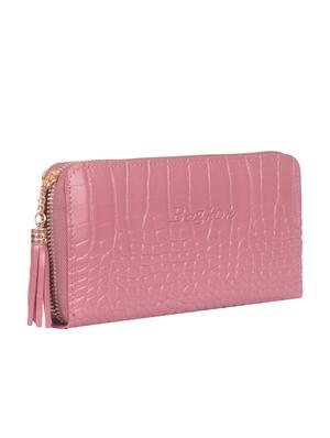 pink leatherette clutch - 16864732 - Standard Image - 4