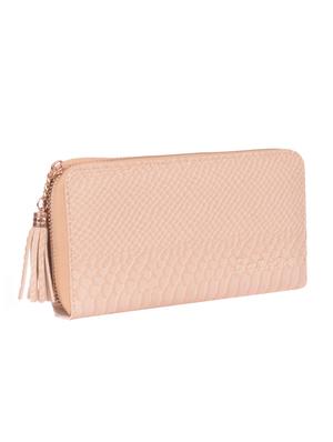 pink leatherette clutch - 16864740 - Standard Image - 4