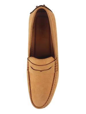 tan suede slip on loafers - 16865545 - Standard Image - 4