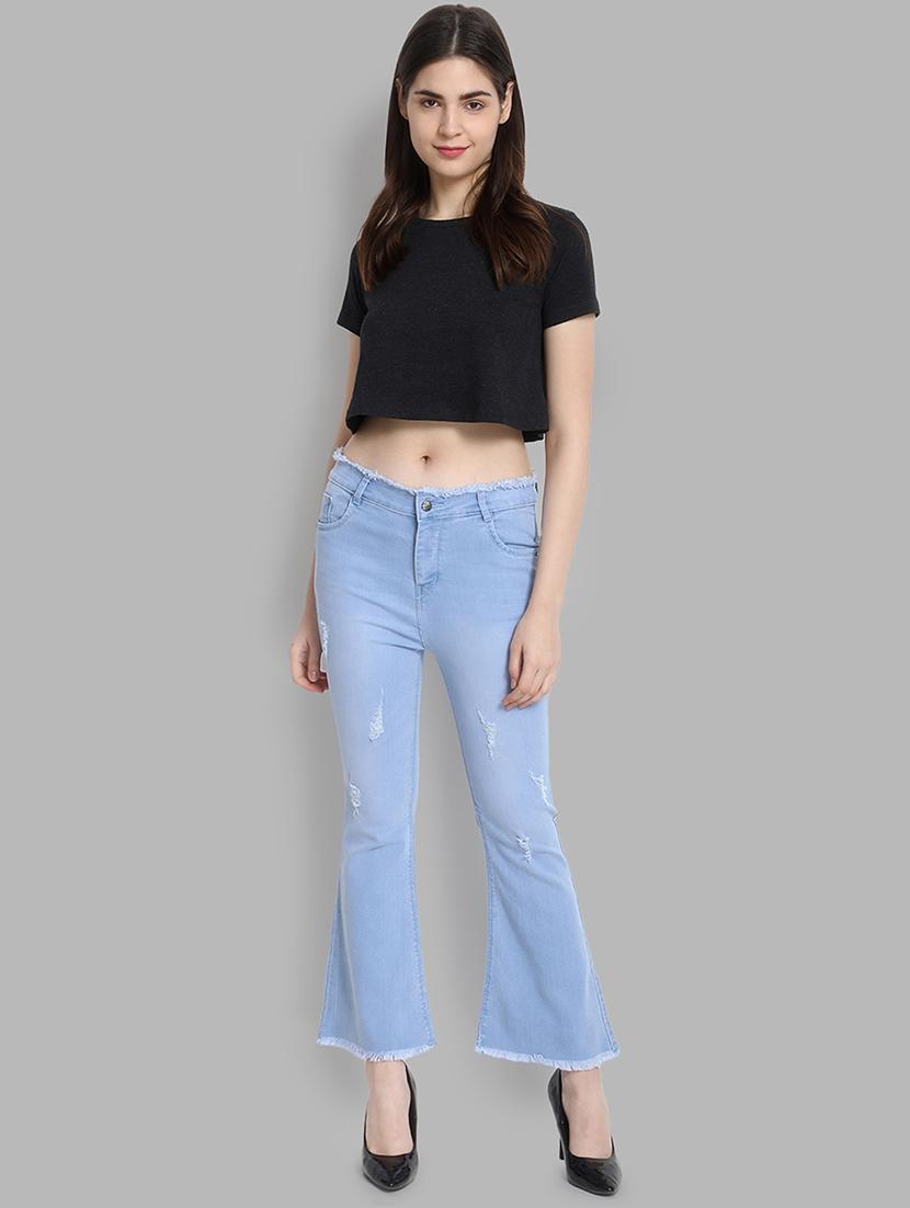 mid rise distressed jeans - 16868017 - Zoom Image - 4