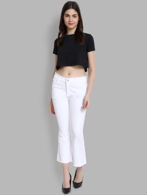 high rise frayed hem jeans - 16868020 - Standard Image - 4