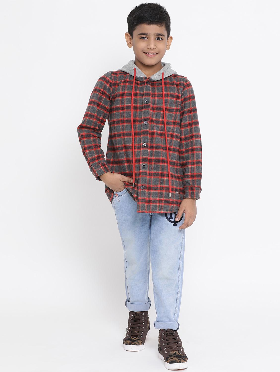 red colored cotton shirt - 16868335 - Zoom Image - 4