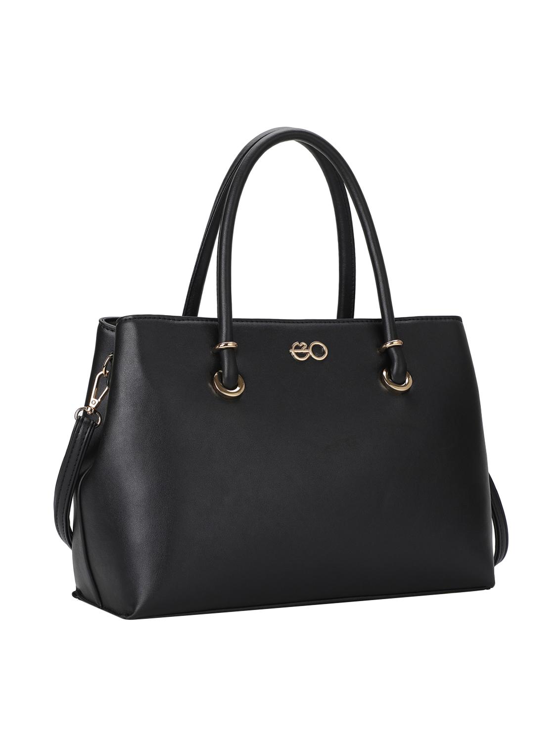 black leatherette (pu) regular handbag - 16869274 - Zoom Image - 4