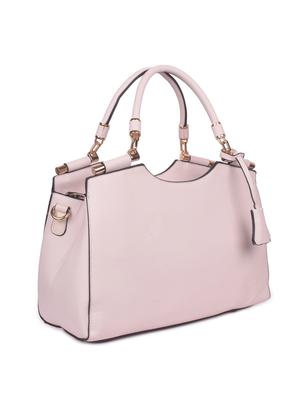 white leatherette (pu) regular handbag - 16869906 - Standard Image - 4