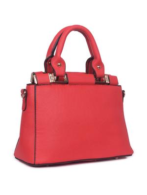 red leatherette (pu) regular handbag - 16869916 - Standard Image - 4
