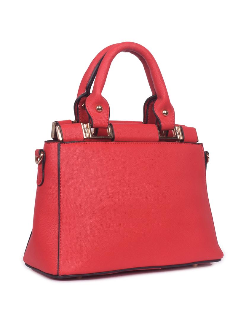 red leatherette (pu) regular handbag - 16869916 - Zoom Image - 4