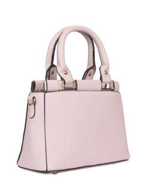 white leatherette (pu) regular handbag - 16869917 - Standard Image - 4
