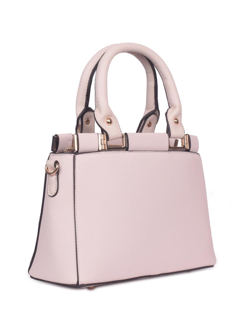 white leatherette (pu) regular handbag - 16869917 - Zoom Image - 4