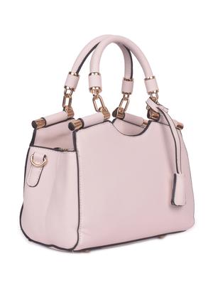 white leatherette (pu) regular handbag - 16869919 - Standard Image - 4