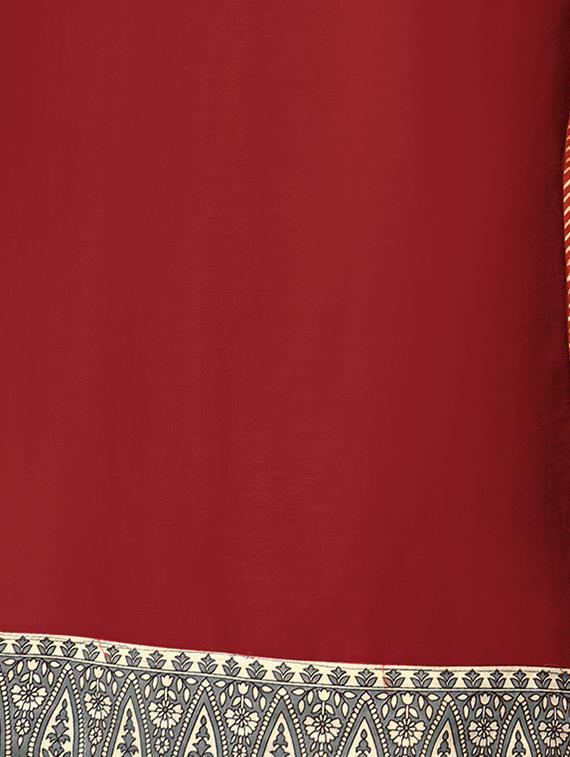 solid straight pant unstitched suit - 16873829 - Zoom Image - 4
