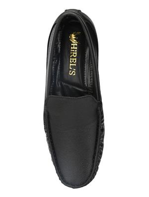 black leatherette slip on loafers - 16877406 - Standard Image - 4
