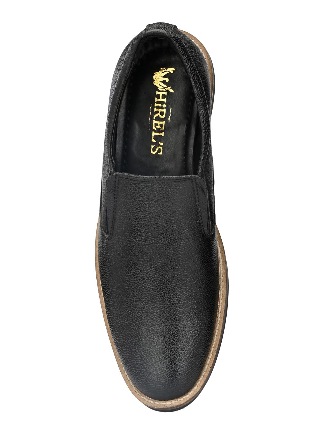 black leatherette slip ons - 16877411 - Zoom Image - 4