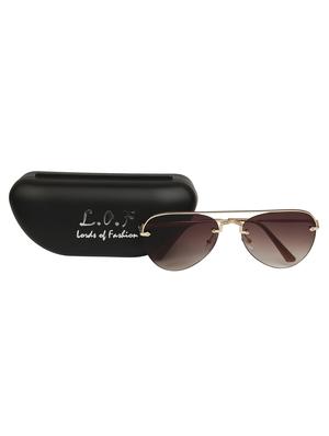 lof gradient aviator men's sunglasses metal body (lens,brown) - 16877640 - Standard Image - 4