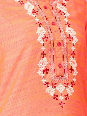 embroidered kurta palazzo set - 16878267 - Standard Image - 4