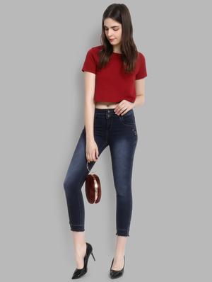 mid rise stone washed jeans - 16878838 - Standard Image - 4
