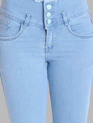 high rise frayed detail jeans - 16878866 - Standard Image - 4