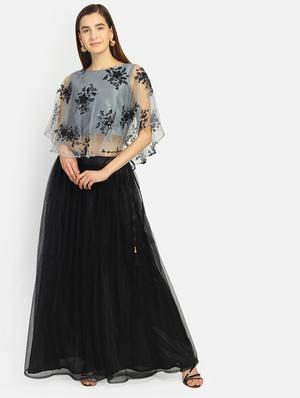cape sleeves sequined blouse - 16879427 - Standard Image - 4