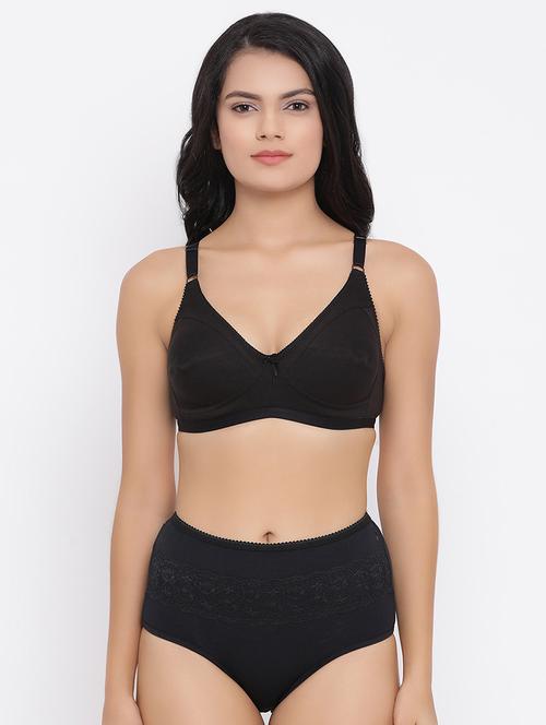 bow patch t-shirt bra and hipster panty set - 16879476 - Standard Image - 1