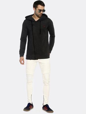 white solid biker denims jeans - 16879887 - Standard Image - 4