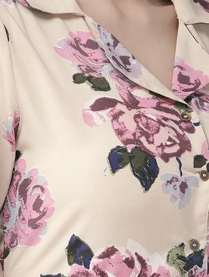 tie back floral maxi dress - 16880276 - Standard Image - 4