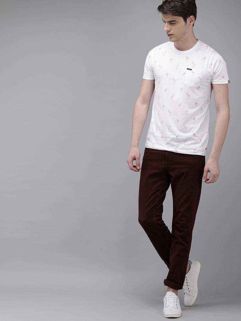 white printed pocket t-shirt - 16881139 - Zoom Image - 4