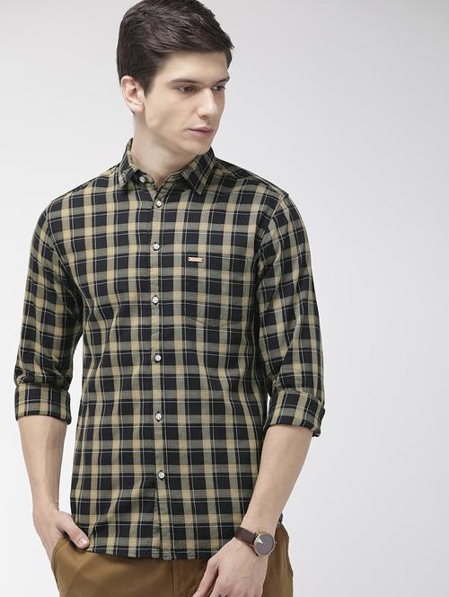 black checkered casual shirt - 16889168 - Standard Image - 1