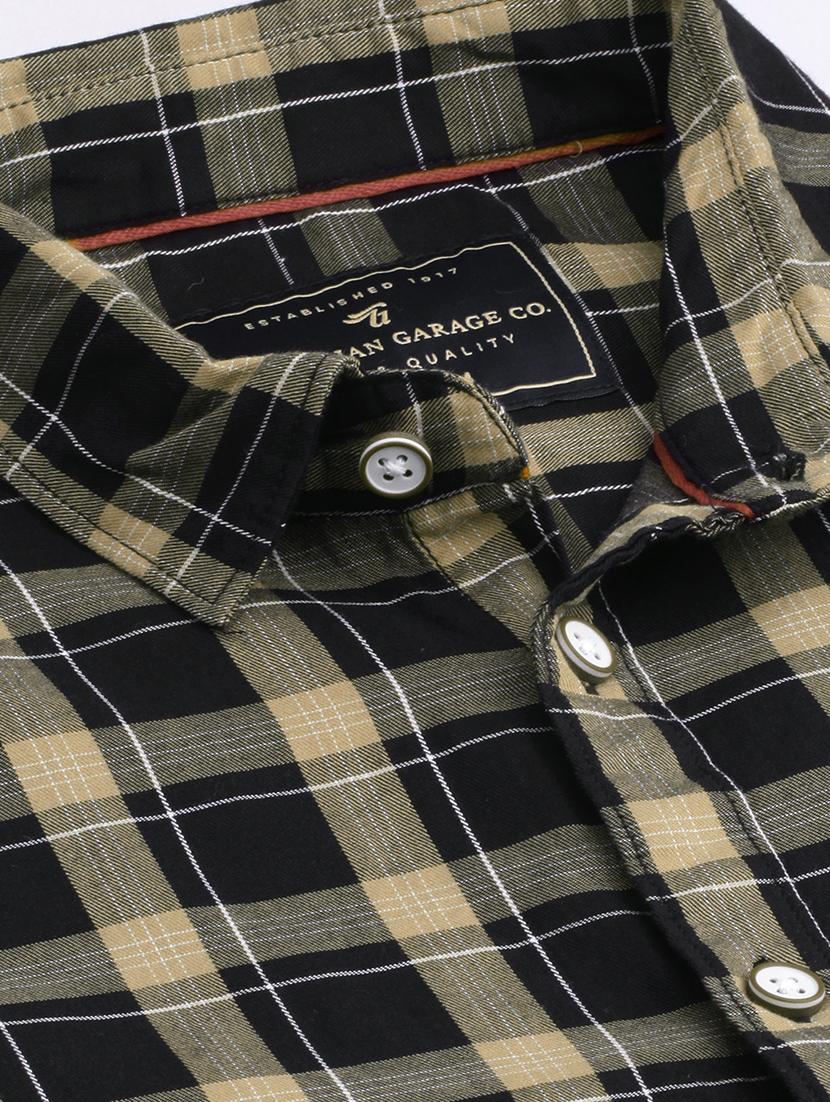 black checkered casual shirt - 16889168 - Zoom Image - 4