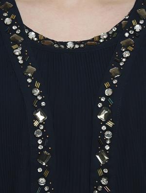 embellished detail layered dress - 16889227 - Standard Image - 4
