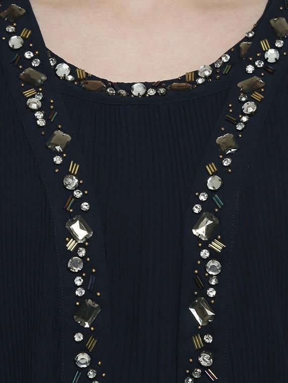 embellished detail layered dress - 16889227 - Zoom Image - 4