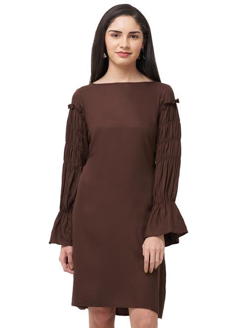 bell sleeves a-line dress - 16889255 - Standard Image - 1