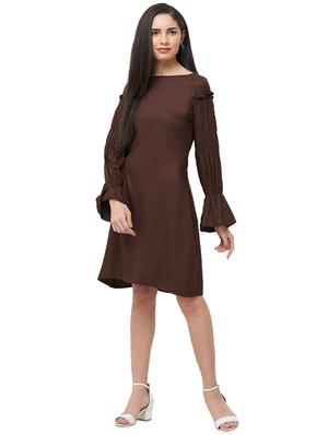 bell sleeves a-line dress - 16889255 - Standard Image - 4