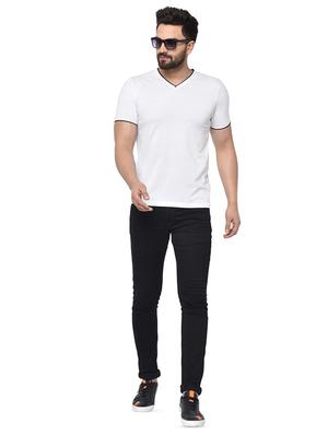 white solid t-shirt - 16890135 - Standard Image - 4