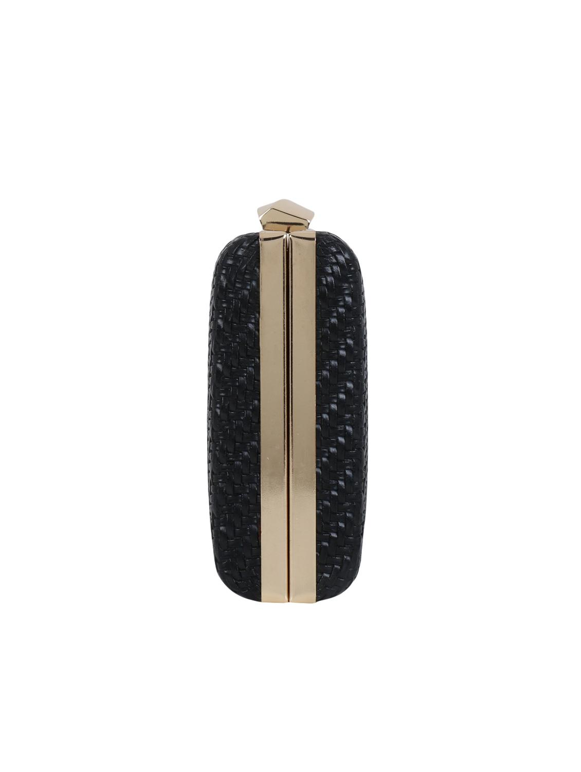 black leatherette (pu) box clutch - 16891511 - Zoom Image - 4