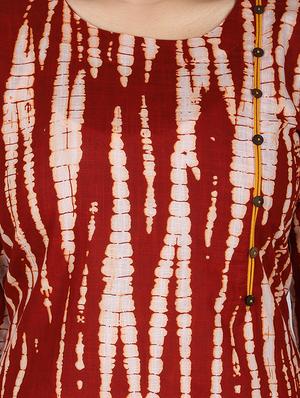 shibori print straight kurta - 16894533 - Standard Image - 4