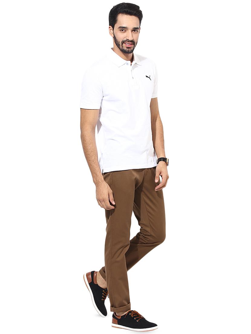 brown solid chinos - 16896283 - Zoom Image - 4