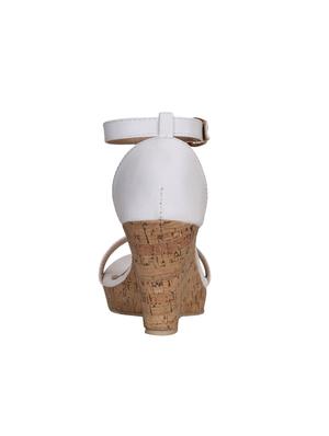 white ankle strap wedges - 16896576 - Standard Image - 4