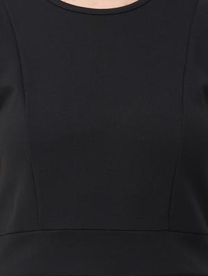 round neck bodycon maxi dress - 16896972 - Standard Image - 4