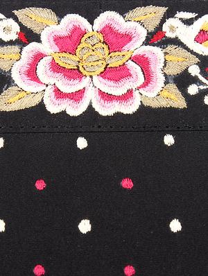 black silk ethnic clutch - 16902126 - Standard Image - 4