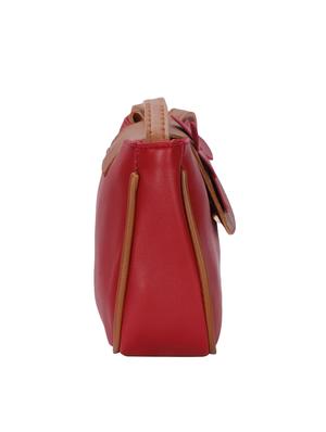 red leatherette (pu) regular sling bag - 16902208 - Standard Image - 4