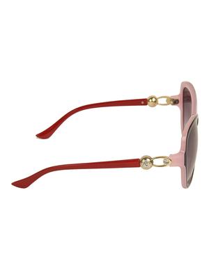 lof pink oversized full rim anti-reflective coating sunglasses for women - 16903571 - Standard Image - 4