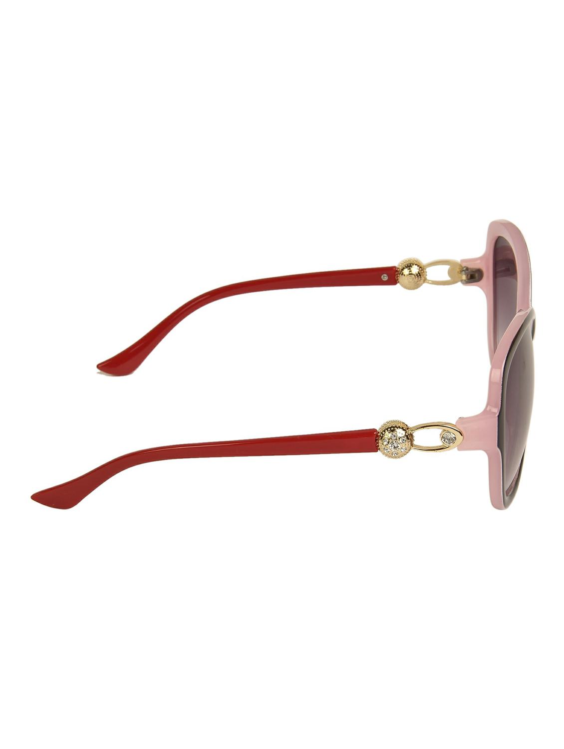 lof pink oversized full rim anti-reflective coating sunglasses for women - 16903571 - Zoom Image - 4