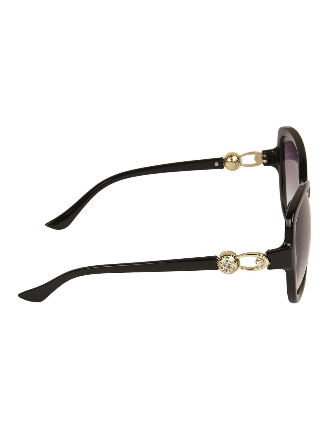 lof black oversized full rim anti-reflective coating sunglasses for women - 16903574 - Zoom Image - 4