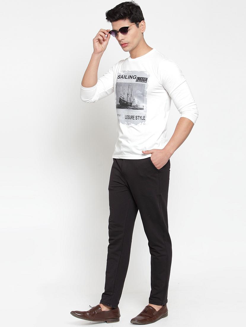 black solid chinos - 16905728 - Zoom Image - 4
