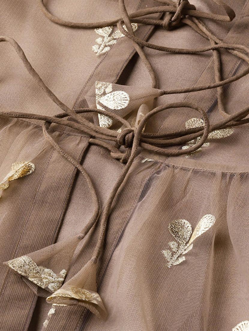 gold print kurta pant set - 16906866 - Zoom Image - 4