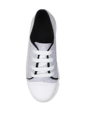 white lace-up sneakers - 16908014 - Standard Image - 4