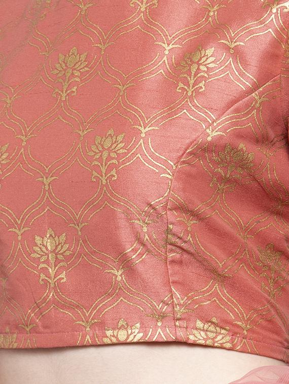 block print flared lehenga - 16910530 - Zoom Image - 4
